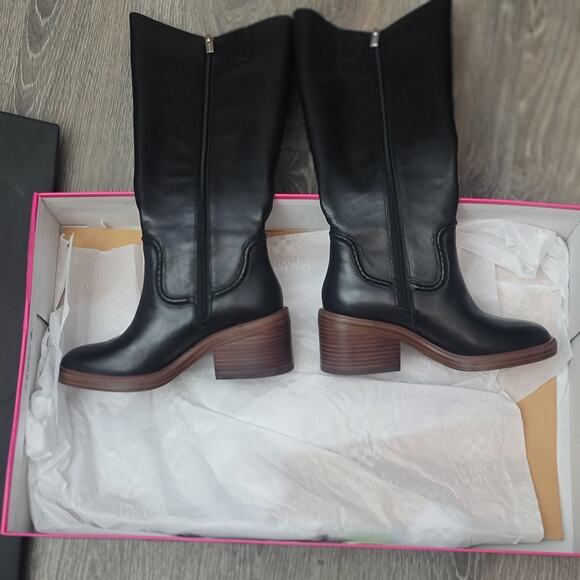 Vince Camuto Women's Vuliann Wide Calf Tall Shaft Leather Boots Size 6 - Picture 4 of 6